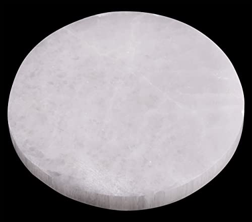 Large Selenite Charging Plate 6 Selenite Crystal Plate Mined Crafted in Morocco Ideal for Cleansing Crystals Healing Stones Meditation Reiki Protection Crystals Spiritual Gift Decor
